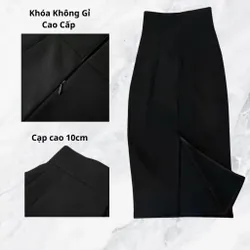 Chân Váy Bút Chì, Chân Váy Công Sở, Dáng Dài 75cm, Size M, Chưa Mặc Bao Giờ 575241