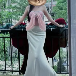 Áo Quảng Châu Thun Cao Cấp Kết Cườm Phối Tơ Ánh Kim Sang Trọng Và Tinh Tế Cho Nữ 992315