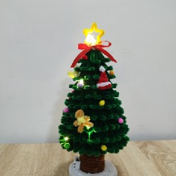 Thông noel bằng kẽm nhung 25220