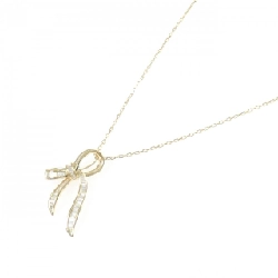 K18YG Dây chuyền kim cương hình ruy băng 0.35CT - Hàng hiệu Chính hãng 856800