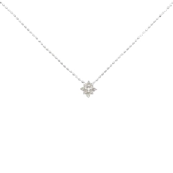 K18WG Dây chuyền kim cương 0.1CT - Hàng hiệu Chính hãng