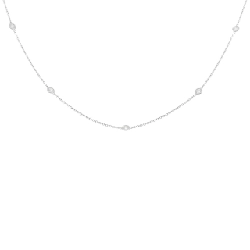 K18WG Dây chuyền kim cương 1.00CT - Hàng hiệu Chính hãng