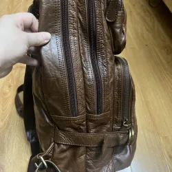 Balo nam 27x42x14 da thật 2hand 1013069