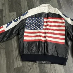 áo khoác da  cờ MỸ    WHEREMI 957079