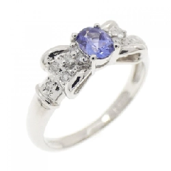 Nhẫn Tanzanite Ruy băng PT900