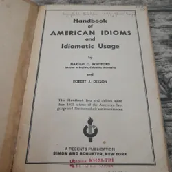 Handbook of American & Idiomatic Usage by Harold C. Whitford...1953 732655