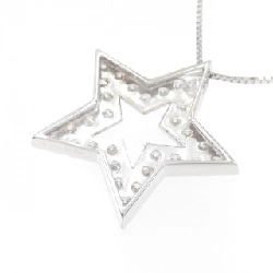 K18WG Ngôi sao Kim cương Dây chuyền 1.01CT - Hàng hiệu Chính hãng 861792