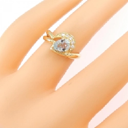 Nhẫn Aquamarine K18YG 0.53CT - Hàng hiệu Authentic 851740