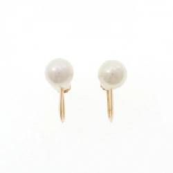 K18YG Bông tai ngọc trai Akoya 6.9mm - Hàng hiệu Chính hãng