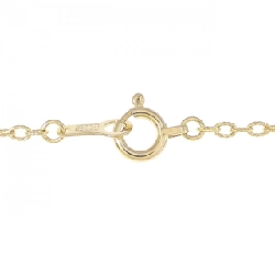 K18YG Chữ cái M Dây chuyền kim cương 0.01CT - Hàng hiệu Chính hãng 863929