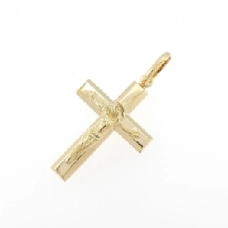 K18YG Mặt dây chuyền hình chữ thập - Hàng hiệu Chính hãng