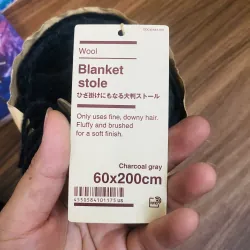 Blanket Stole Khăn MUJI Nhật Bản đông đa năng  1023391