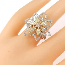 Nhẫn kim cương hoa K18WG/K18YG 2.30CT 668502