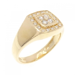 Nhẫn kim cương K18YG 0.21CT