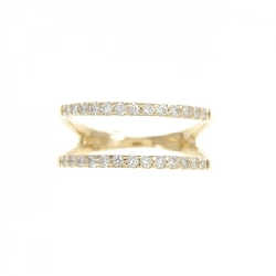 Nhẫn kim cương K18YG 0.16CT 670005