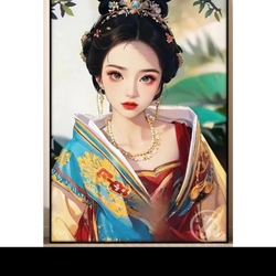 2 bộ Tranh tô theo số kèm màu và bút lông còn mới nguyên 523159