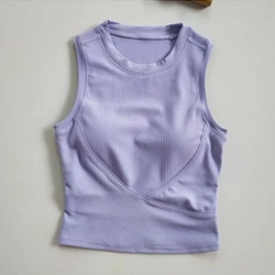 Áo thể thao Yoga, Zumba, Gym lịch sự thoáng khí (Size M) - Màu tím