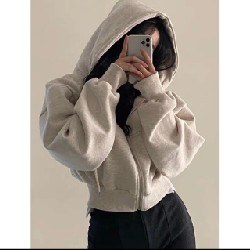 Áo khoác nỉ hoodie croptop 23075