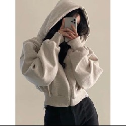 Áo khoác nỉ hoodie croptop