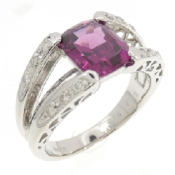 Nhẫn Garnet PT900 2.16CT