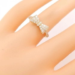 Nhẫn kim cương K18YG hình ruy băng 0.50CT 673295