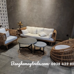 Sofa tổ yến hiện đại mây nhựa 447328