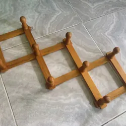 Móc áo gỗ treo tường 10 núm size nhỏ 592824