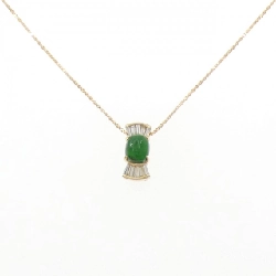 K18YG Ngọc bích Dây chuyền - Hàng hiệu Chính hãng