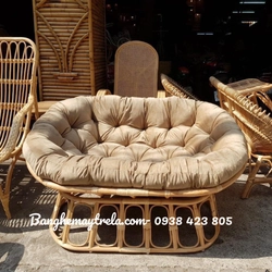 Ghế mây papasan đôi nằm thư giãn 521542