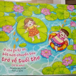 Tranh tô màu + hộp bút chì màu
