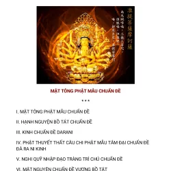 SÁCH MẬT TÔNG PHẬT MẪU CHUẨN ĐỀ - MẬT TÔNG CHIÊU TÀI ĐỔI VẬN 761808