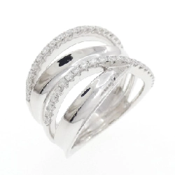 Nhẫn kim cương 750WG 0.39CT - Hàng hiệu Authentic