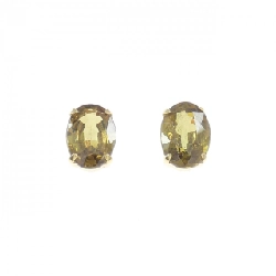 K18YG Garnet Bông tai 1.80CT - Hàng hiệu Chính hãng