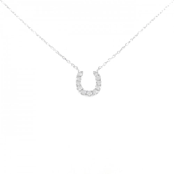 K18WG Móng ngựa Dây chuyền kim cương 0.30CT - Hàng hiệu Chính hãng