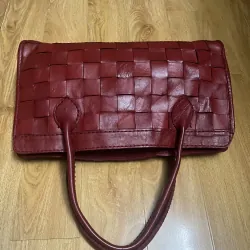 Túi tote nữ sz 37*20*10 da thật đan 2hand 934530