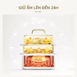 👨‍👩‍👧‍👦 Nồi lẩu hấp đa năng UNIE UE668 – Gia đình đông người dùng cực hợp 785619