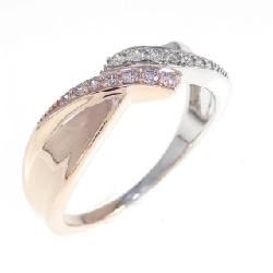 Nhẫn kim cương K18YG/K18WG 0.17CT