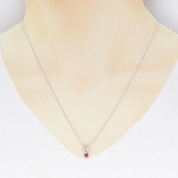 PT/K18WG Dây chuyền hình trái tim Ruby 0.31CT - Hàng hiệu Chính hãng 868398