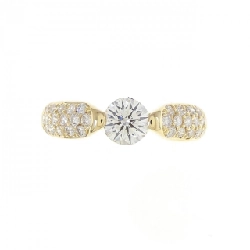 Nhẫn kim cương K18YG 0.535CT 671686