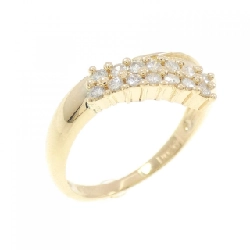 Nhẫn kim cương K18YG 0.20CT