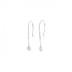 K18WG Bông tai kim cương - Hàng hiệu Chính hãng 868008