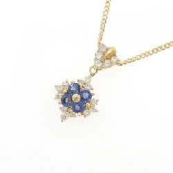 K18YG Sapphire Necklace 0.68CT - Hàng hiệu Authentic 857986