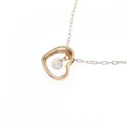 K18PG Dây chuyền trái tim kim cương 0.08CT - Hàng hiệu Authentic 862406