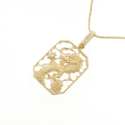 K18YG Rồng Kim Cương Dây Chuyền 0.08CT - Hàng hiệu Chính hãng 857568