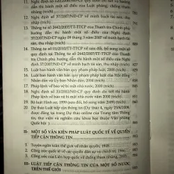 Tiếp cận thông tin: Pháp luật và thực tiễn trên thế giới và ở Việt Nam 755938
