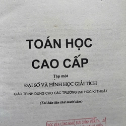 TOÁN HỌC CAO CẤP(TẬP 1) 528813