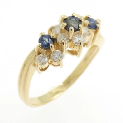 Nhẫn Sapphire K18YG Hoa