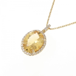 K18YG Mặt dây chuyền Citrine - Hàng hiệu Chính hãng 858443