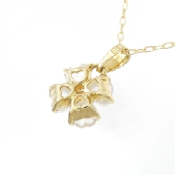 K18YG Hoa × Trái tim Mặt dây chuyền Citrine - Hàng hiệu Chính hãng 865003