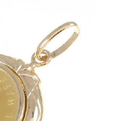 K18YG(枠) Đồng xu Mặt dây chuyền - Hàng hiệu Authentic 867280